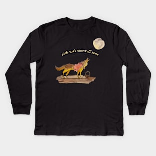 Little Red as a Wolf Kids Long Sleeve T-Shirt